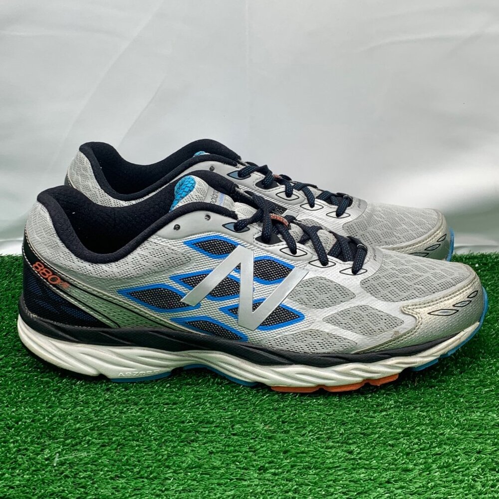 New Balance 880v5 Men’s Size 13 D Gray Blue Running Shoes M880SB5 Pre-Owned